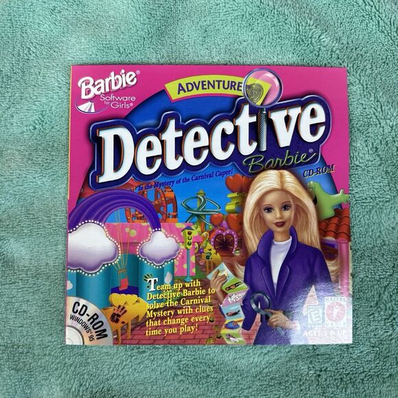 Barbie Adventure Detective CD-ROM PC 1998 Mattel - Picture 5 of 6